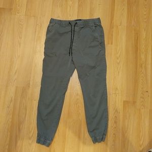 American Eagle Mens Grey Khaki Joggers